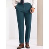INSPIRE CHIC Men's Slim Fit Solid Flat Front Pants - 2 of 4