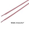 INSPIRE CHIC Two-Color Twill Dot Striped Round Shoelaces for Martin Boots 2 Pairs - 3 of 4