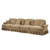 Mid-Century Straight Sectional Sofa with Flared Arms & Chenille Fabric - 4 of 4
