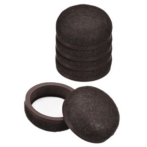 Unique Bargains Formed Felt Smooth Furniture Tile Floors Round Sliding Pads 8 Pcs - 1 of 4