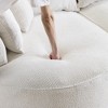 Spassway 125"W L-Shaped Compressed Sectional Sofa with 4 Throw Pillows 3 Back Pillows Modern Chenille Sleeper Sofa - 4 of 4