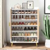 UbMelt  29.53 Inch Shoe Cabinet,Modern Shoe Storage Cabinet Organizer with 2 Doors and Adjustable Shelves for Entryway,Hallway,Closet - 4 of 4