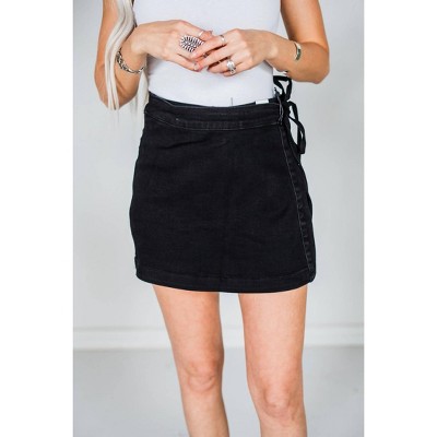 Women's Denim Side Tie Skort - Judy Blue