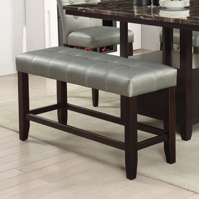 NicBex Upholstered Bench,Faux Leather Dining Bench,Modern Ottoman with Tufted Design for Living Room,Entryway,Kitchen