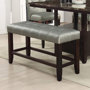 NicBex Upholstered Bench,Faux Leather Dining Bench,Modern Ottoman with Tufted Design for Living Room,Entryway,Kitchen - 1 of 4
