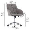 NicBex Adjustable Office Chair with Soft Cushion,Modern Computer Chair with Ergonomic Design,Swivel Desk Chair for Adult,Student - 3 of 4