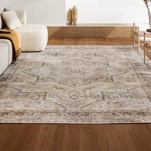 JONATHAN Y Koda Vintage Medallion Machine-Washable Area Rug - 1 of 4