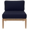 Modway Clearwater Outdoor Patio Teak Wood Armless Chair - 4 of 4