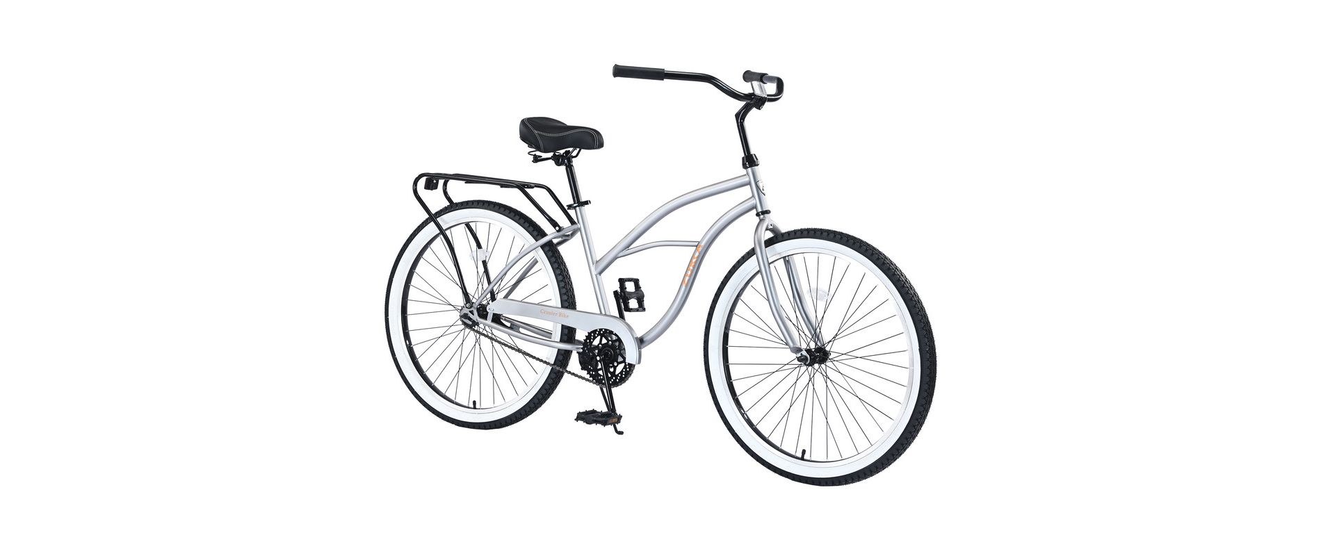 Aukfa 26 Inch Beach Cruiser Bike - Single Speed Cruiser with Coaster Brake for Men & Women - Multiple Colors