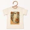 Checkered Ghost Floral Vintage - Youth Short Sleeve Graphic T-Shirt and Toddler Short Sleeve Graphic T-Shirt - 2 of 4