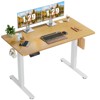 DOMETOUR Height Adjustable Electric Standing Desk, Sit Stand Up Down Computer Table, Ergonomic Memory Desktop Workstation - 2 of 4