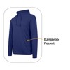 Blue Ice Women's Loose Fit  Cotton Lightweight Casual Pullover Drawstring Hoodie With Pocket - 3 of 4