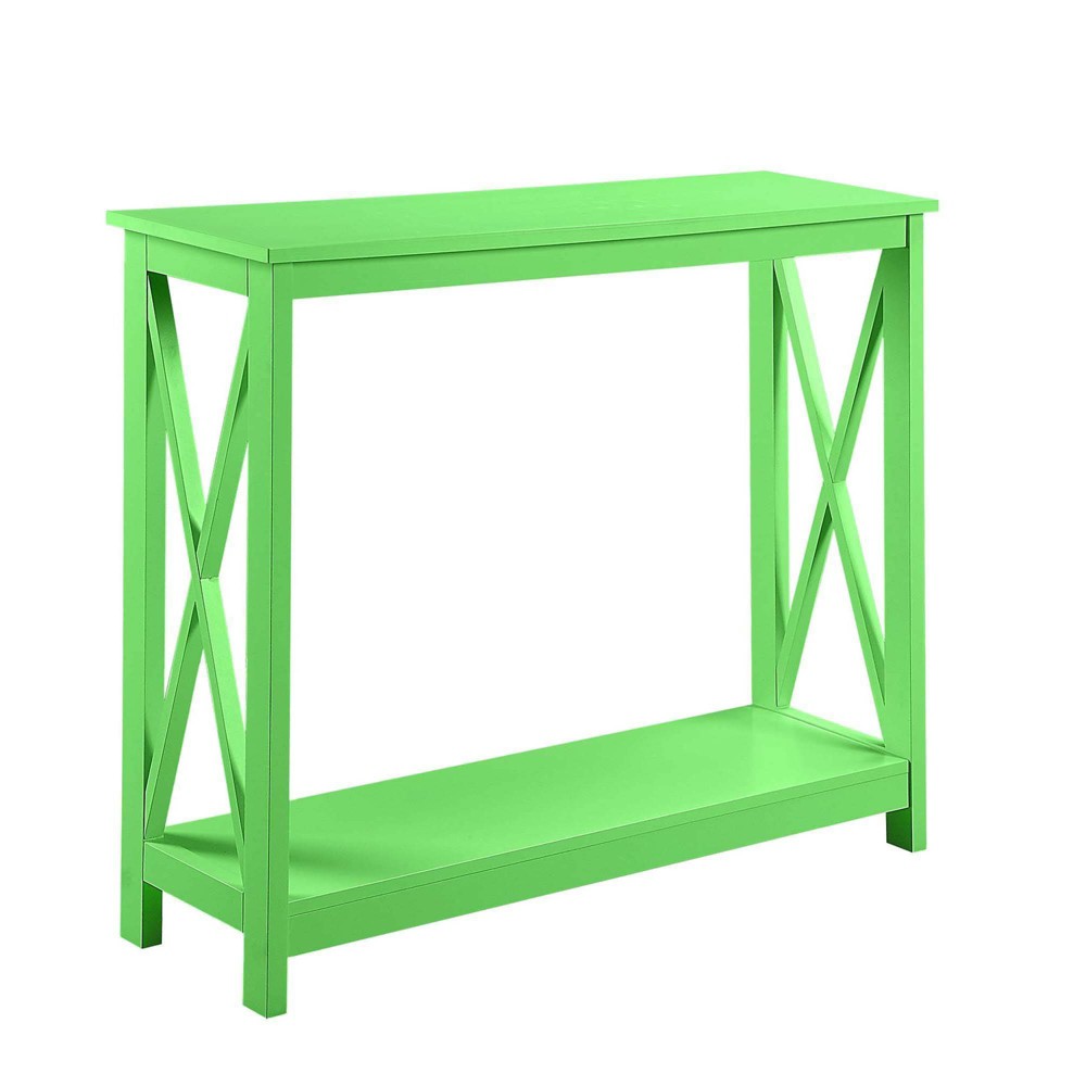 Breighton Home Oxford Console Table with Shelf in Lime
