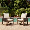 YARDSIGHT  Elegant Outdoor Wooden Chair with Cozy Soft Cushions for Garden Relaxation - 2 of 4