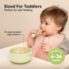 2-Pack Prep Baby Bowls with Suctions & Lids, Silicone Bowls for Baby Boy, Girl, Toddler Suction Bowl, Kids Bowl BPA-Free - 3 of 4