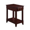 13" Bertie Accent Table Espresso Finish - Acme Furniture: Transitional Style, Open Storage, Wood Composite - 4 of 4