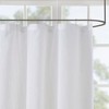 PAGED Shabby Chic Sheer Stripe Shower Curtain, 72x72" Shower Curtain for Bathroom -Light Texture, Shower Curtain with 12 Buttonholes - 2 of 4