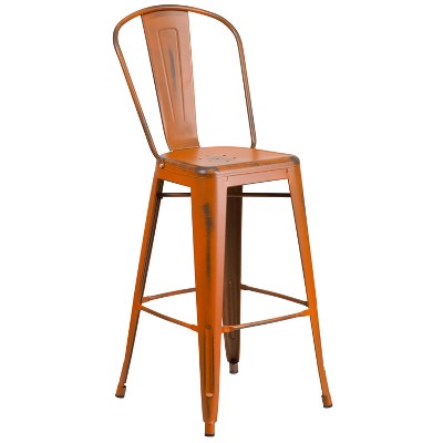 Target orange outlet bar stools