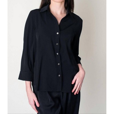 Women's Button Front Blouse - current air