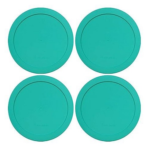 Wood Grip Lids For Pyrex And Anchor Round Glass Containers, Green, 2 ...