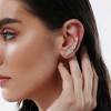 SOHI Women's California Gold The Bling Wing Cuff Earrings - 3 of 4