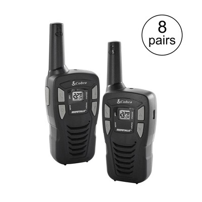 Cobra 16-Mile 22-Channel FRS/ GMRS Walkie Talkie 2-Way Radios | CX112 (8 Pairs)