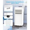 Kismile 10000 ASHRAE BTU/6000 BTU DOE 115-Volt Vented Medium Room Portable Air Conditioner Remote Included - 4 of 4