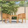 vidaXL Garden Chair Natural Teak Solid Teak Wood Medium Durable - 3 of 4