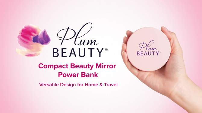 Plum Beauty Compact Beauty Mirror Power Bank, 2 of 11, play video