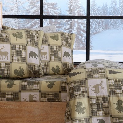 Great Bay Home Cotton Printed Flannel Sheet Set