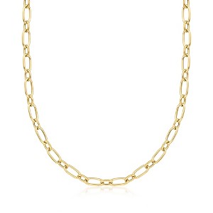 Ross-Simons Italian 18kt Yellow Gold Oval-Link Necklace - 1 of 3