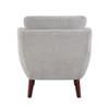 NicBex Accent Chair  Chenille Upholstery Lounge Chair Solid Wood Legs Reading Chair Comfy Chair for Living Room, Gray - 3 of 4