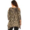 Women's Plus Size Antonia Cold Shoulder Tunic with Pockets - White Mark - 3 of 3