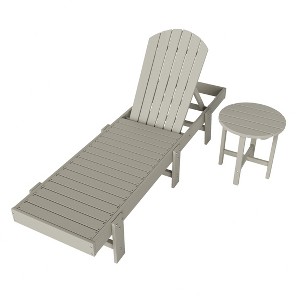 WestinTrends Dylan 2 Piece Poly Reclining Chaise Lounge - 1 of 4