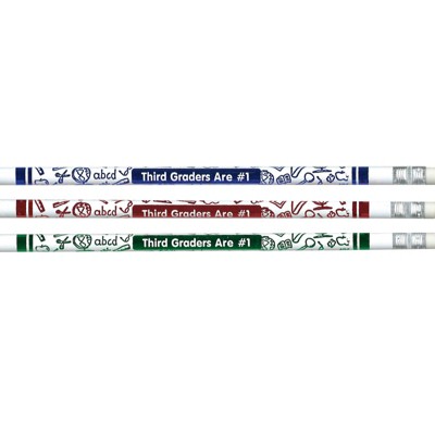 Moon Products 3rd Graders Are #1 Pencils, Pack of 12/10 Packs