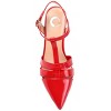 Journee Collection Women's Medium and Wide Width Jazlynn Buckle Kitten Heel Pointed Toe Pumps - 4 of 4