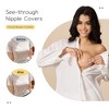 Niidor Transparent Nipple Covers For Women Seamless Silicone Pasties Nipple Covers Reusable 2025 Upgraded Breast Petals - 3 of 4