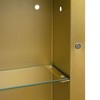 NicBex Oval/Rectangle Wall Cabinet with LED Lights,Storage Cabinet with Tempered Glass Shelves,Wall Mounted Bathroom Cabinet,Medicine Mirror Cabinet - 4 of 4