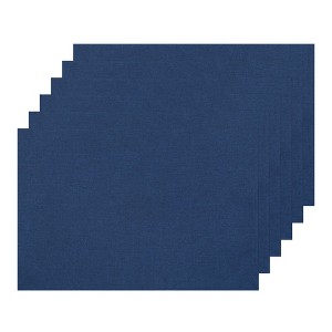 Unique Bargains Waterproof Reversible Vinyl Faux Leather Placemats 19 x 13 Inches 6 Pcs - 1 of 4