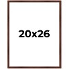 PosterPalooza | Classic Modern Brown Picture Frame - UV Acrylic, Foam Board Backing, Hanging Hardware - 2 of 4