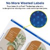 Avery Water-Resistant Arched Labels, Sure Feed, Print to the Edge, Textured Matte, 3-1/2" x 4-3/4", 40 Labels (22826) - 3 of 4