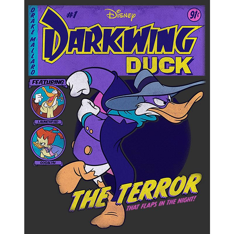 Men's Darkwing Duck Comic Cover Pull Over Hoodie, 2 of 5