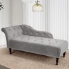 60.6 Inch Upholstered Chaise Lounge with Left Armrest - 2 of 4