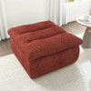 Vynxaria Bean Bag Seats - Sunset Orange Floor Lounger, Armless Backless Sofa Chair for Living Room & Office (Modern Accent Piece) - 4 of 4