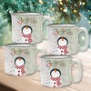 Courtside Market Believe Snowman White Cozy 15 oz Mug 4 Piece Set - 2 of 2