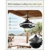 Arceso 20" Modern Outdoor Ceiling Fan with Light - Remote & App Control, 6 Speeds, 3 Color Temperatures for Patio, Entryway, Outdoor - 4 of 4