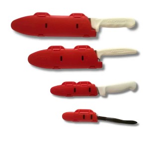 Blade Guard Hinged Knife Edge Guard with Locking Latch , Made in USA, 4Pk set (4in, 6in, 8in, 10in) - 1 of 4