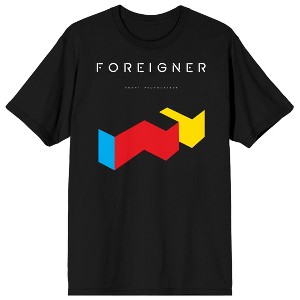 Foreigner Provocateur Album Art Crew Neck Short Sleeve Men's Black T-shirt - 1 of 4