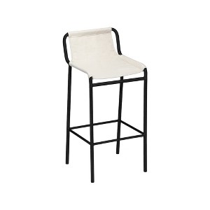 Meridian Furniture,Dax Cream Vegan Leather Counter Stool - 1 of 4