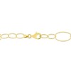 EVERLY JEWELRY | Silver 13mm Fancy Oval Link Chain Necklace - Multiple Metal Color Options - 2 of 4
